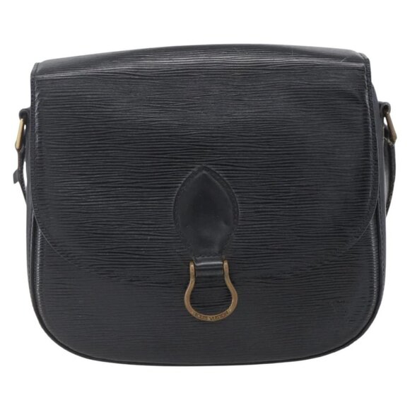 LOUIS VUITTON Epi Saint Cloud GM Shoulder Bag Black Noir M52192 LV Auth BA8328 - Picture 2 of 16